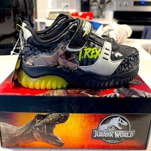 9c Jurassic Park Velcro Light Up Shoe Kids NWT